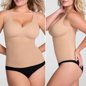 Honeylove Liftwear Compression Tank Sand Sz Large Wireless